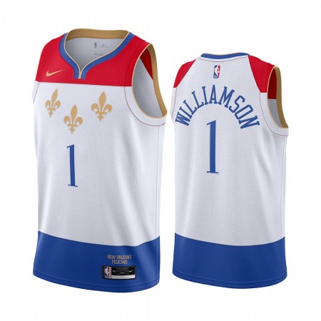 New Orleans Pelicans Zion Williamson 1 2020-21 City Edition Pelipaidat Swingman - Miesten